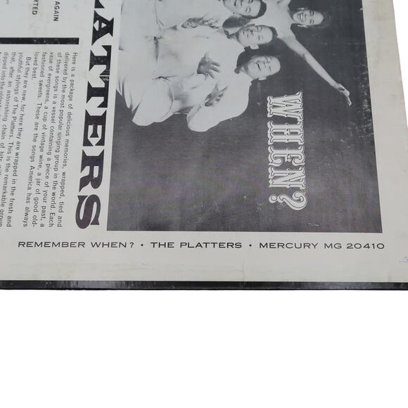 The Platters Remember When LP Record Vinyl Stereo MG 20410 R&B 1950s Vintage - Picture 4 of 7